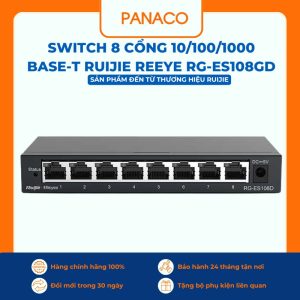 Switch 8 cổng 10/100/1000 BASE-T Ruijie Reeye RG-ES108GD