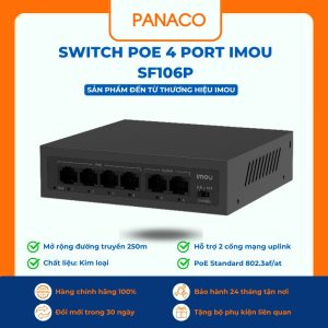Switch PoE 4 port IMOU SF106P