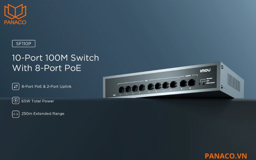 Switch PoE 8 port SF110P