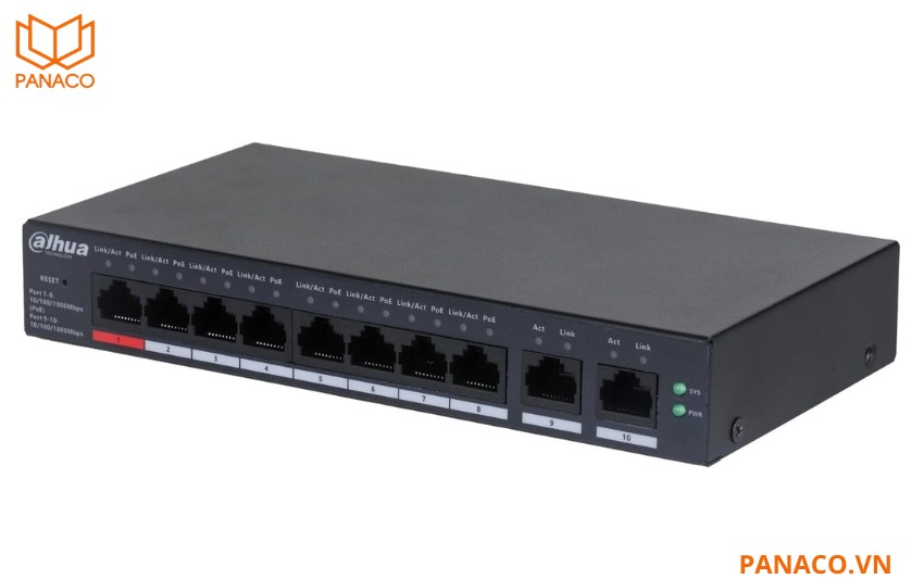 Switch POE Dahua DH-CS4010-8GT-110