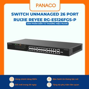 Switch Unmanaged 26 Port Ruijie Reyee RG-ES126FGS-P