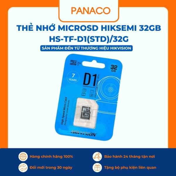 Thẻ nhớ MicroSD Hiksemi 32GB HS-TF-D1(STD)/32G