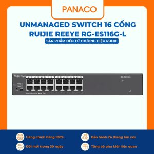 Unmanaged switch 16 cổng Ruijie Reeye RG-ES116G-L