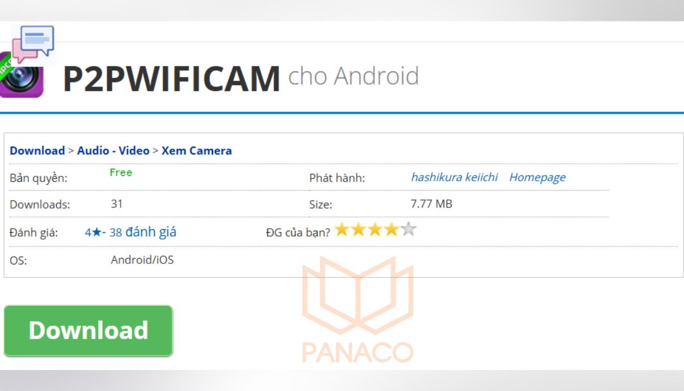Tải và cài phần mềm xem cam