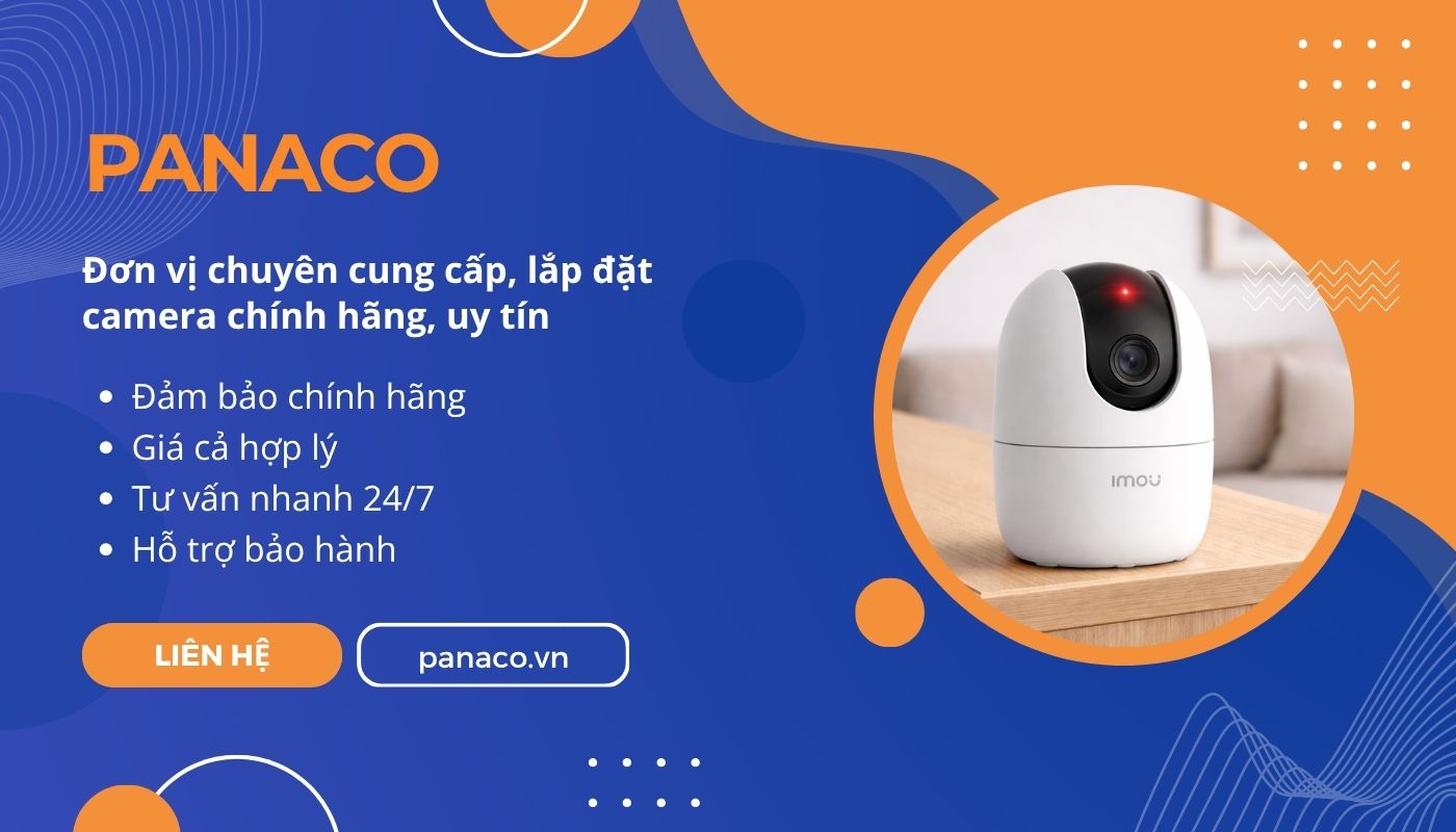 Mua và lắp đặt camera tại PANACO