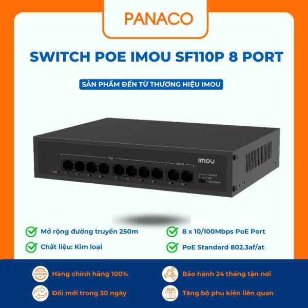 switch PoE Imou SF110P 8 port