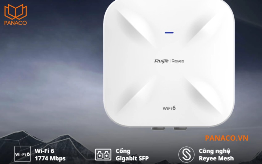 Bộ phát Wi-Fi 6 Dual AX1800 Reyee RG-RAP6260(G)