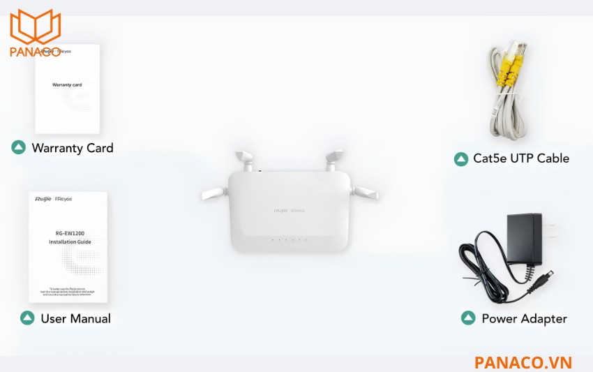Box bộ phát Wifi Ruijie Reyee RG-EW1200
