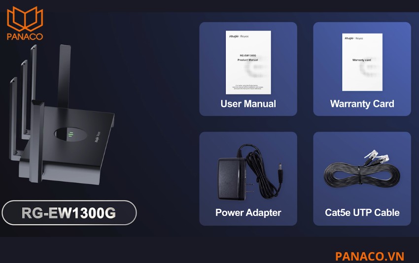 Box bộ phát Wifi Ruijie Reyee RG-EW1300G