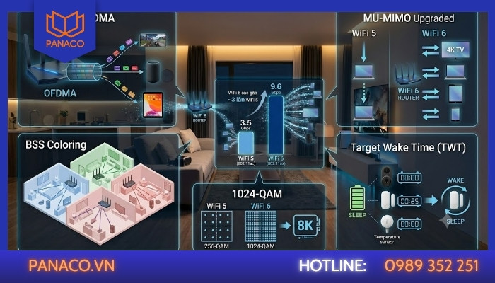 Các công nghệ mới trên WiFi 6