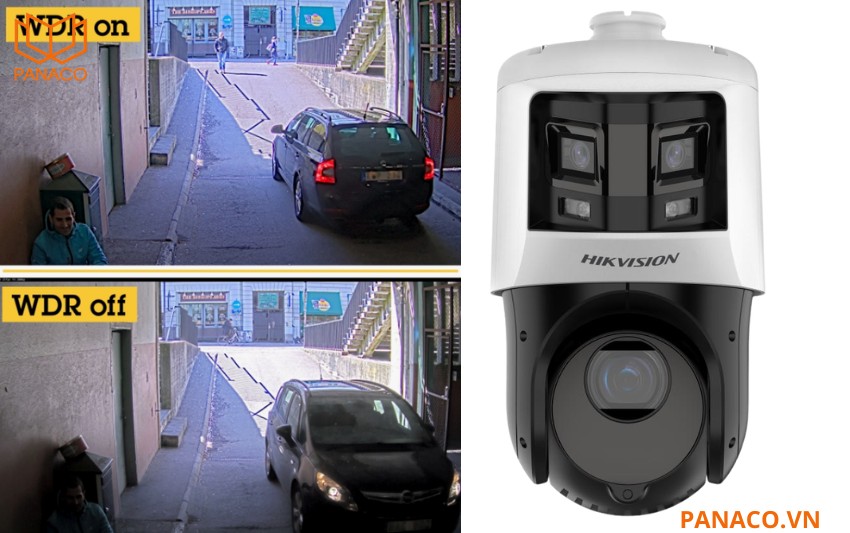 DS-2SE4C425MWG-E/26 trang bị công nghệ chống ngược sáng thực WDR 120dB