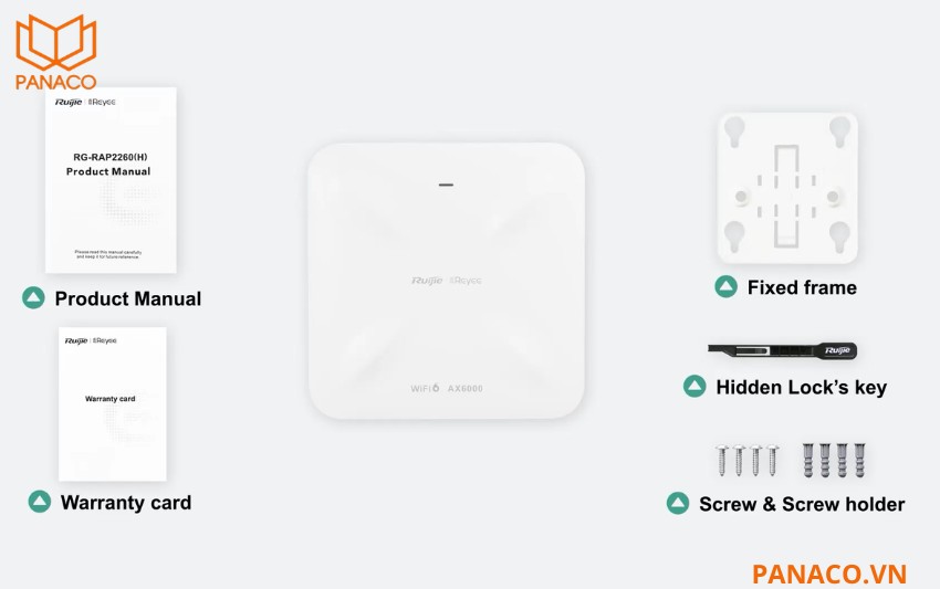 Full bộ bộ phát wifi RG-RAP2260(H)