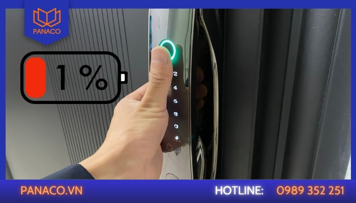 Khóa điện tử hết pin hoặc sụt nguồn
