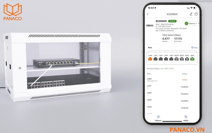RG-EG209GS kiểm soát hành vi sử dụng Internet và tối ưu băng thông