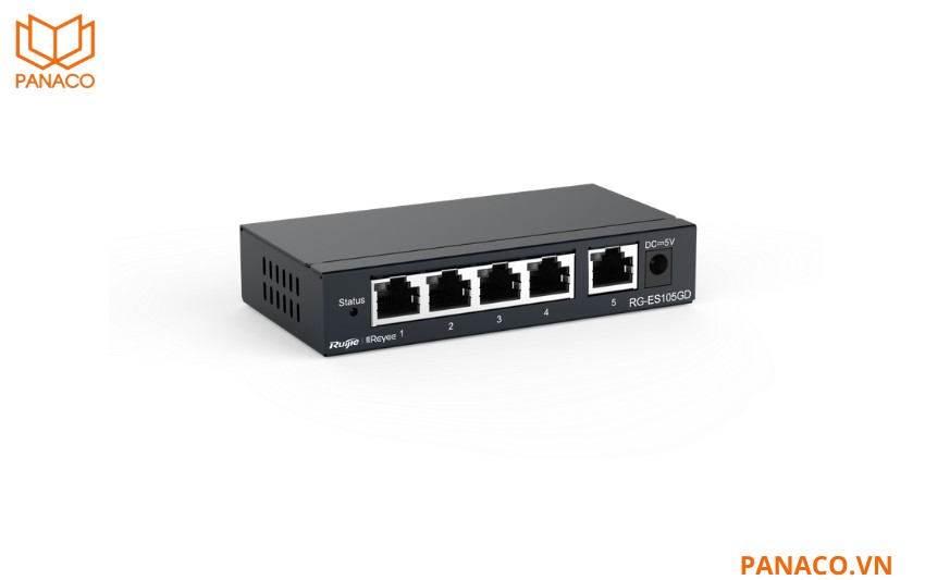 RG-ES105GD thiết kế 5 cổng Gigabit 10_100_1000BASE-T