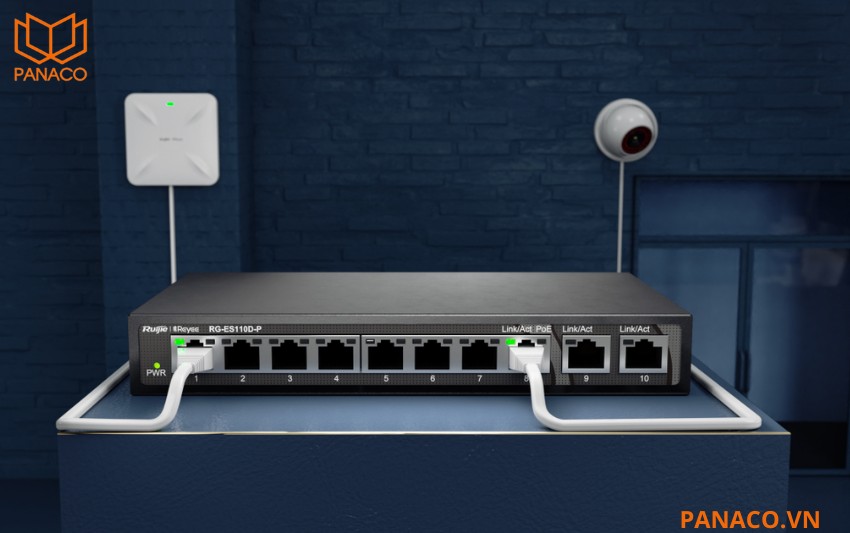 RG-ES110D-P Thiết kế Unmanaged dễ sử dụng