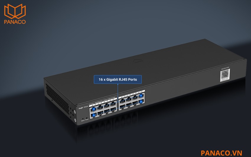 RG-ES216GC-V2 thiết kế 16 cổng Gigabit