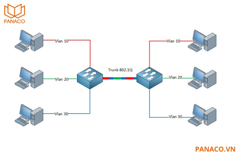 RG-ES224GC-V2 hỗ trợ công nghệ IEEE802.1Q VLAN