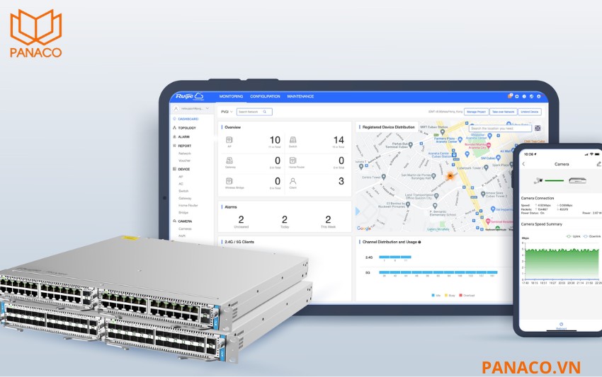 RG-NBS6002 Quản lý tập trung qua Cloud và giao diện Web