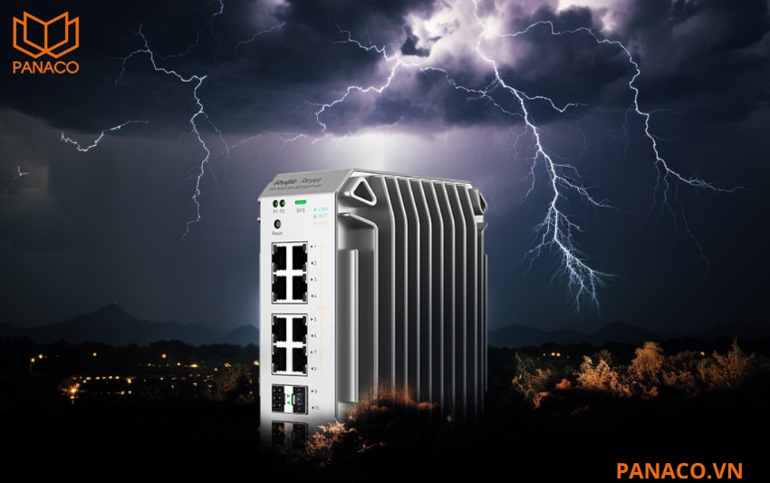 RG-NIS3100-8GT4SFP-HP thiết kế chống sét 8kV
