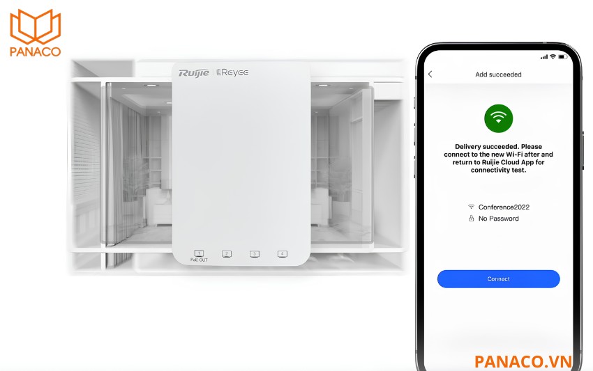 RG-RAP1200(P) quản lý tập trung miễn phí qua Ruijie Cloud