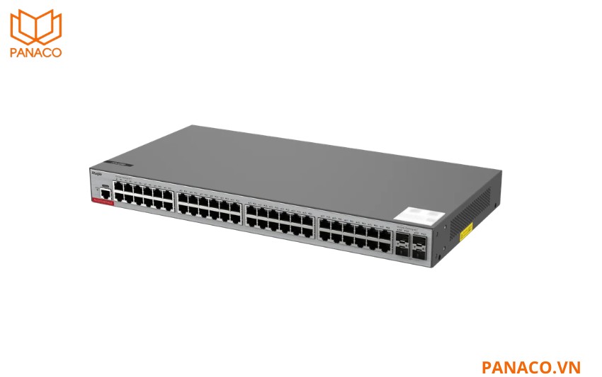 RG-S2910-48GT4XS-E thiết kế 4 cổng SFP+ 10Gbps