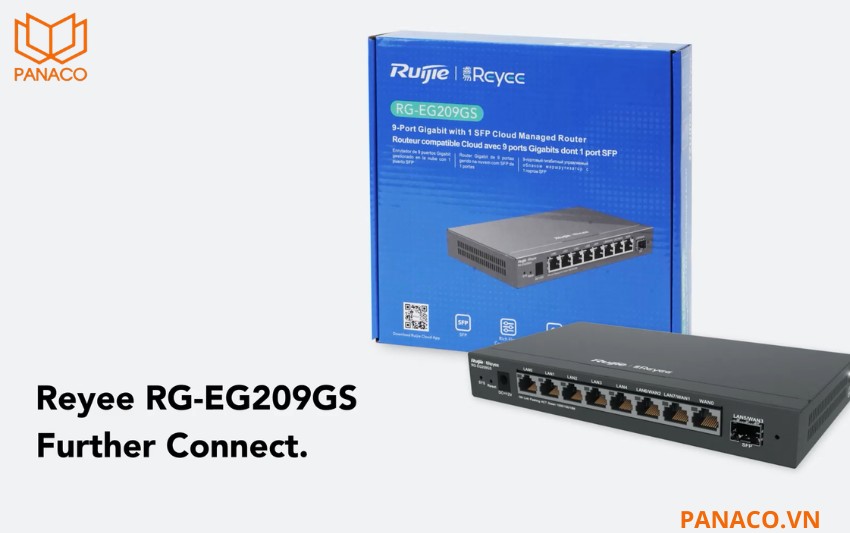 Smart Gateway 1 cổng quang Ruijie Reyee RG-EG209GS