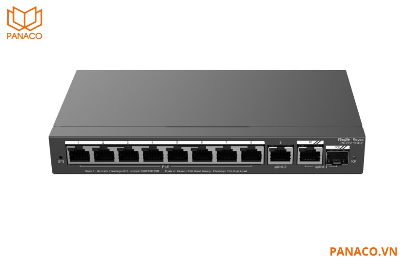 Switch 10 cổng Ruijie Reeye RG-ES210GS-P