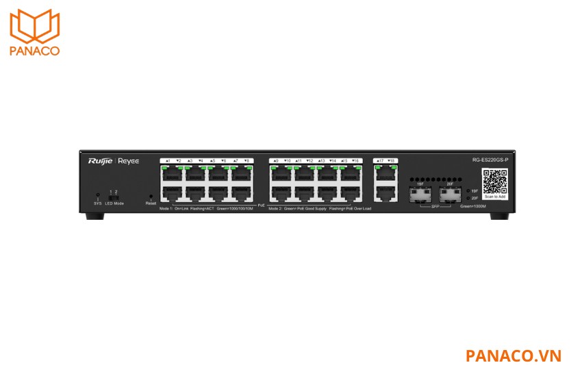 Switch 20 Cổng RUIJIE REEYE RG-ES220GS-P