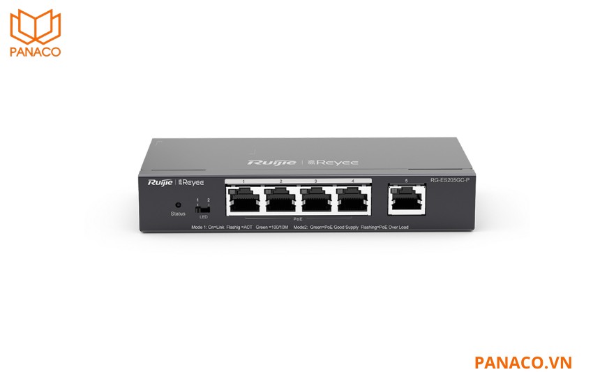 Switch Poe 4 cổng Ruijie Reyee RG-ES205GC-P