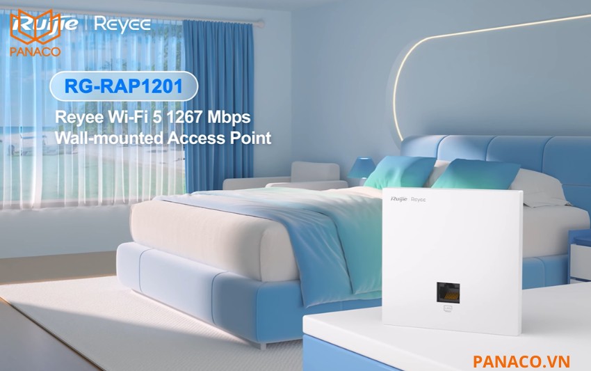 Thiết bị phát Wifi Ruijie RG-RAP1201 gắn âm tường