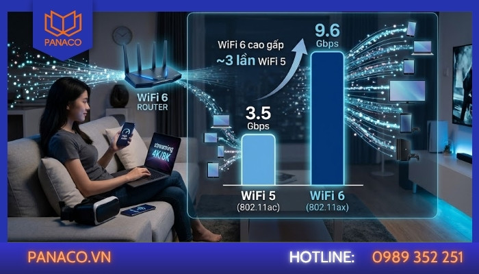 Tốc độ WiFi 6 có nhanh không