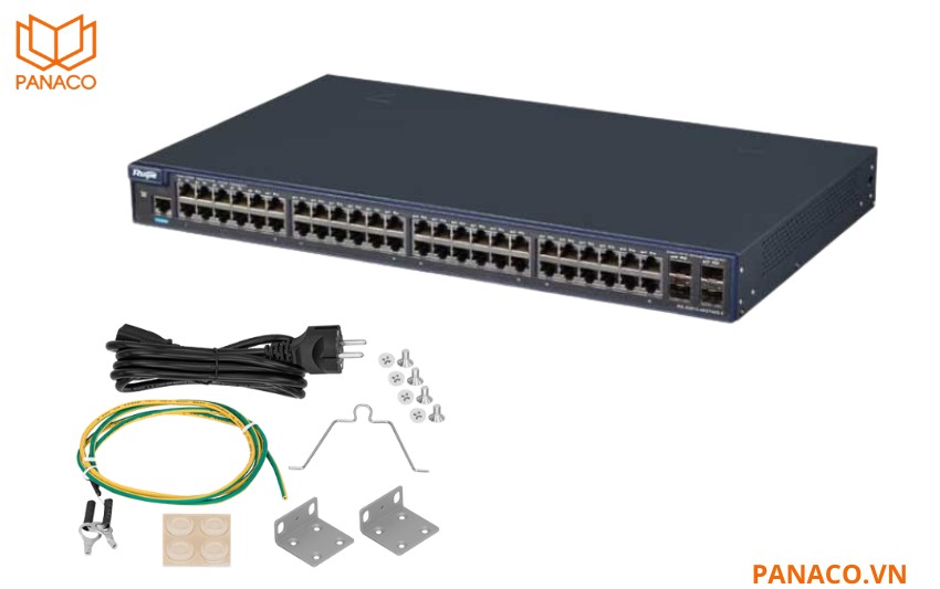 Trọn bộ switch 48 cổng Ruijie RG-S2910-48GT4XS-E