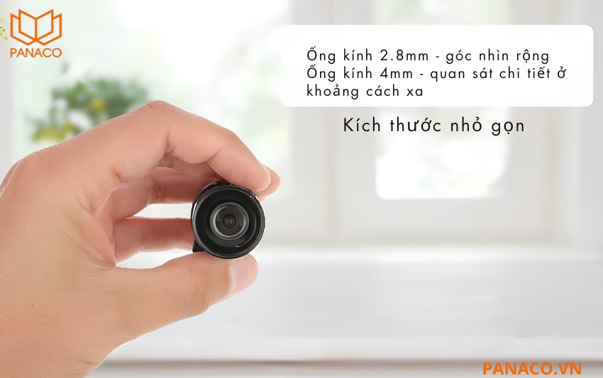 DS-2CD6425G1-30 hỗ trợ các tùy chọn ống kính 2.8mm và 4mm
