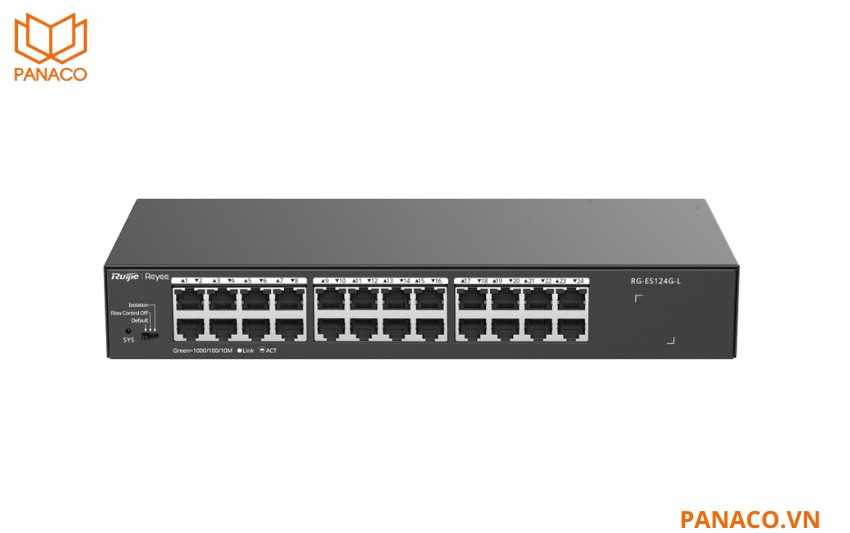 Unmanaged switch 24 cổng Ruijie Reeye RG-ES124G-L