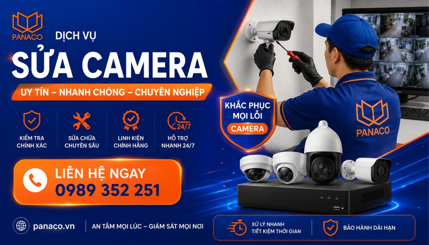 Đặt lịch sửa camera nhanh chóng tại PANACO