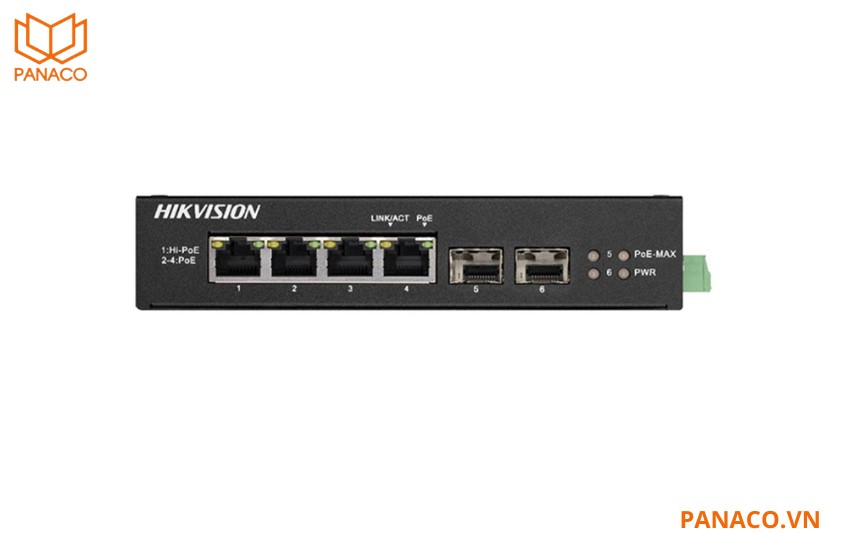 4-Port GE Hi-PoE Switch Hikvision DS-3T0506HP-E/HS