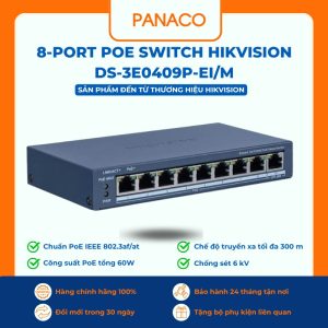 8-Port PoE switch Hikvision DS-3E0409P-EI/M