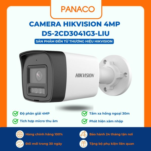 Camera Hikvision 4MP DS-2CD3041G3-LIU