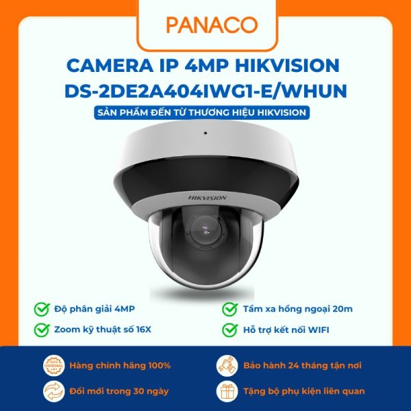 Camera IP 4MP HIKVISION DS-2DE2A404IWG1-E_WHUN