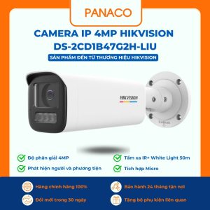 Camera IP 4MP Hikvision DS-2CD1B47G2H-LIU