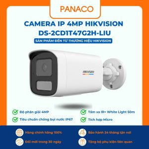 Camera IP 4MP Hikvision DS-2CD1T47G2H-LIU
