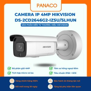 Camera IP 4MP Hikvision DS-2CD2646G2-IZSU/SLHUN