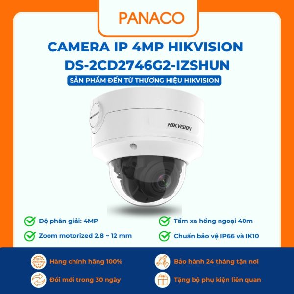 Camera IP 4MP Hikvision DS-2CD2746G2-IZSHUN