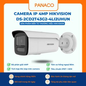 Camera IP 4MP Hikvision DS-2CD2T43G2-4LI2UHUN