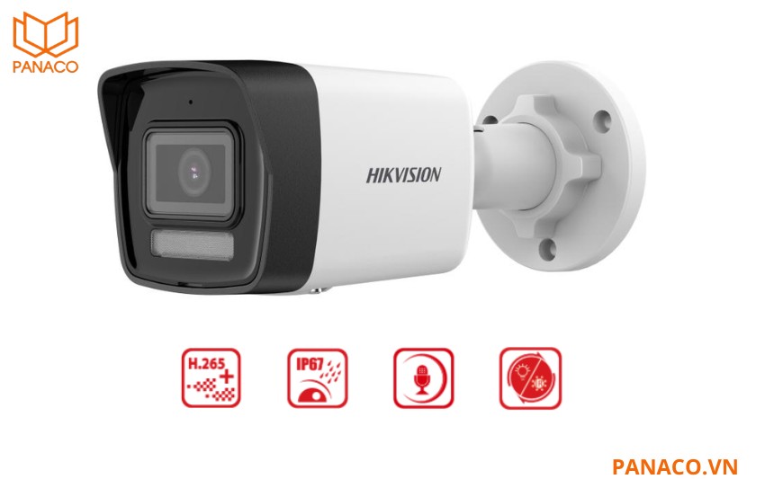 Camera IP 4MP thân trụ Hikvision DS-2CD1043G2-LIU