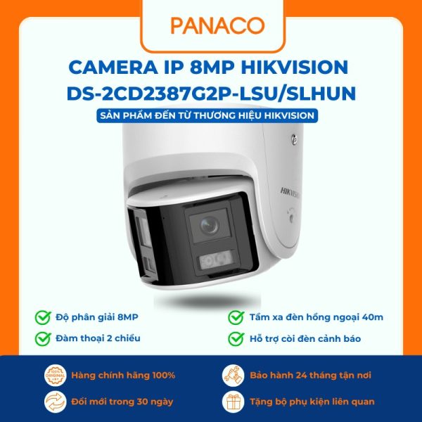 Camera IP 8MP Hikvision DS-2CD2387G2P-LSU/SLHUN