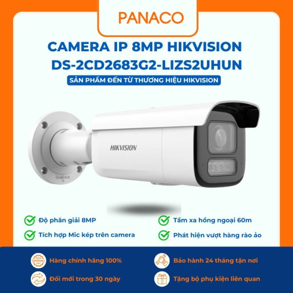 Camera IP 8MP Hikvision DS-2CD2683G2-LIZS2UHUN