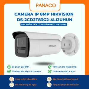 Camera IP 8MP Hikvision DS-2CD2T83G2-4LI2UHUN