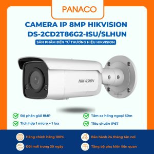 Camera IP 8MP Hikvision DS-2CD2T86G2-ISU/SLHUN